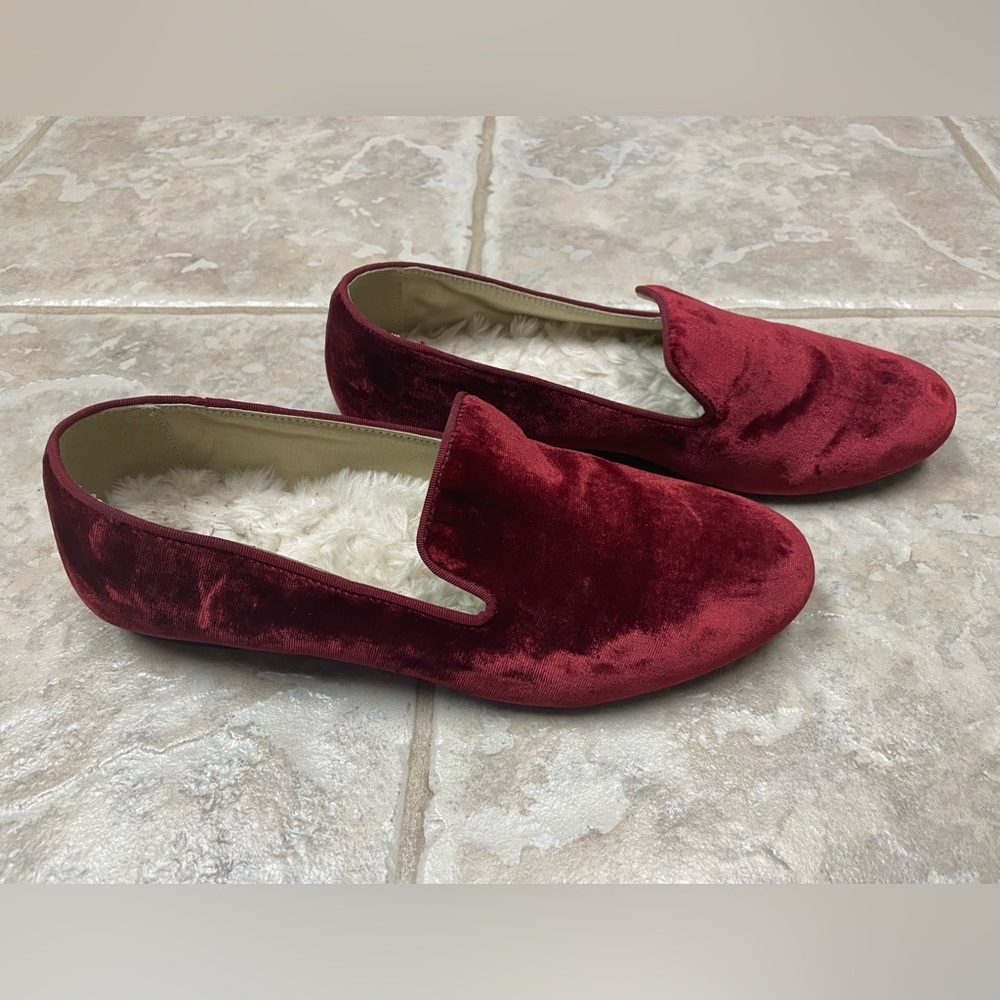 Red Velvet Slippers by Birdie - Size 7.5